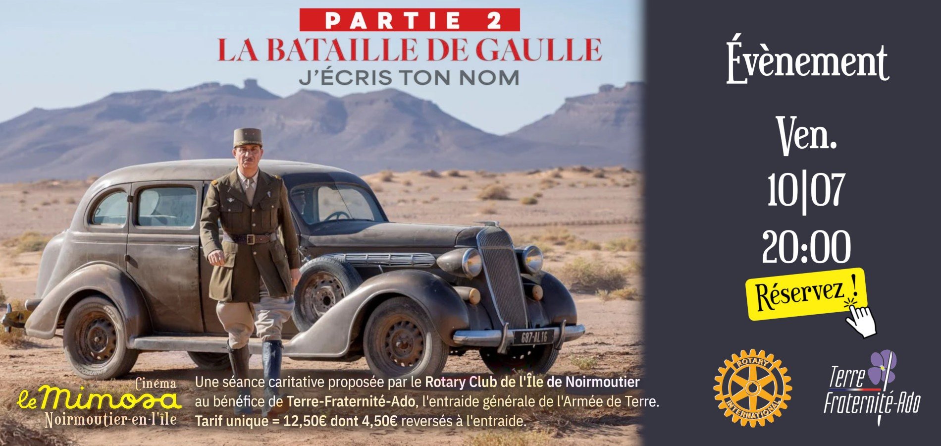 actualité EVT ⋅ BDG J'ÉCRIS TON NOM ⋅ VEN 10|07 20:00 ⋅ Rotary / Terre-Fraternité-Ado